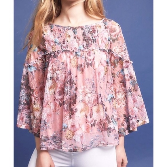 Anthropologie Akemi + Kin Patrizia Floral Lace SZ M - Picture 2 of 10